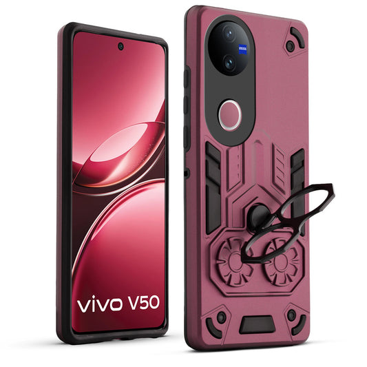 Heavy Duty Shockproof Case with Reinforced Corners for Vivo V50 5G , Soft Cushioning & Camera Protection