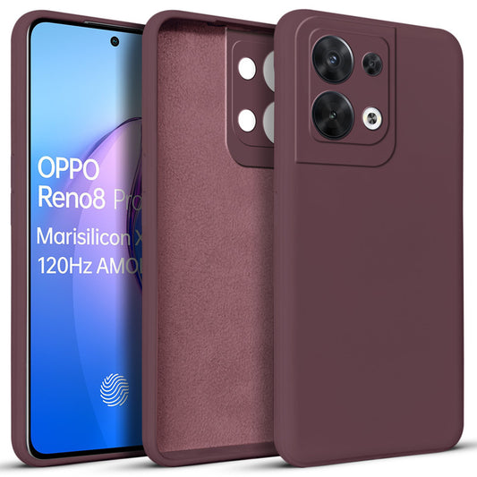 Premium Matte Silicone Back Cover for Oppo Reno 8 Pro 5G