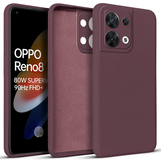 Premium Matte Silicone Back Cover for Oppo Reno 8 5G