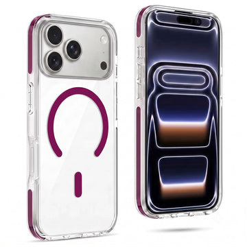 Clear MagSafe Bumper Case with Shockproof Edges for Apple iPhone 17 Pro