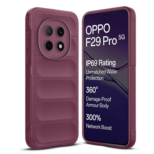 Premium Liquid Silicone Comfort Grip Case for Oppo F29 Pro 5G with Soft Touch Matte TPU