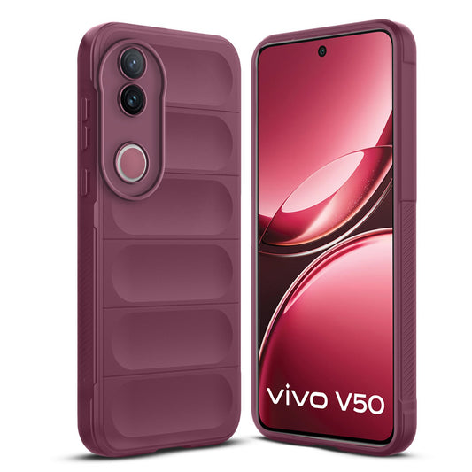 Premium Liquid Silicone Comfort Grip Case for Vivo V50 5G with Soft Touch Matte TPU