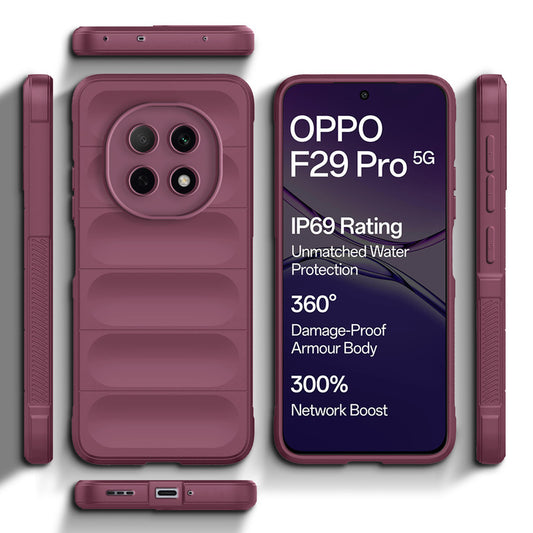 Premium Liquid Silicone Comfort Grip Case for Oppo F29 Pro 5G with Soft Touch Matte TPU