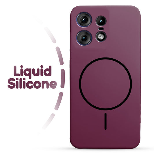 Cloud Feel Silicone Case for Motorola Moto Edge 50 Pro 5G – Supports Wireless Charging