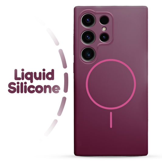 Cloud Feel Silicone Case for Samsung S24 Ultra 5G – Supports Wireless Charging