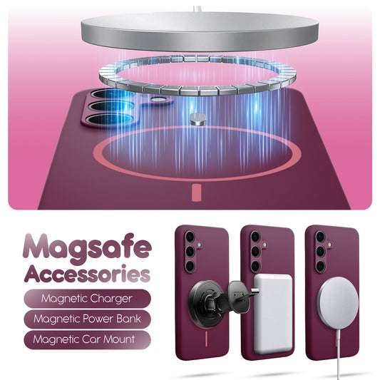 Cloud Feel Silicone Case for Samsung S25 5G – Supports Wireless Charging