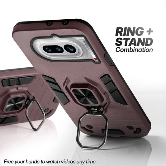 Nothing Phone 4A 5G case with foldable ring stand for hands-free viewing in kickstand position