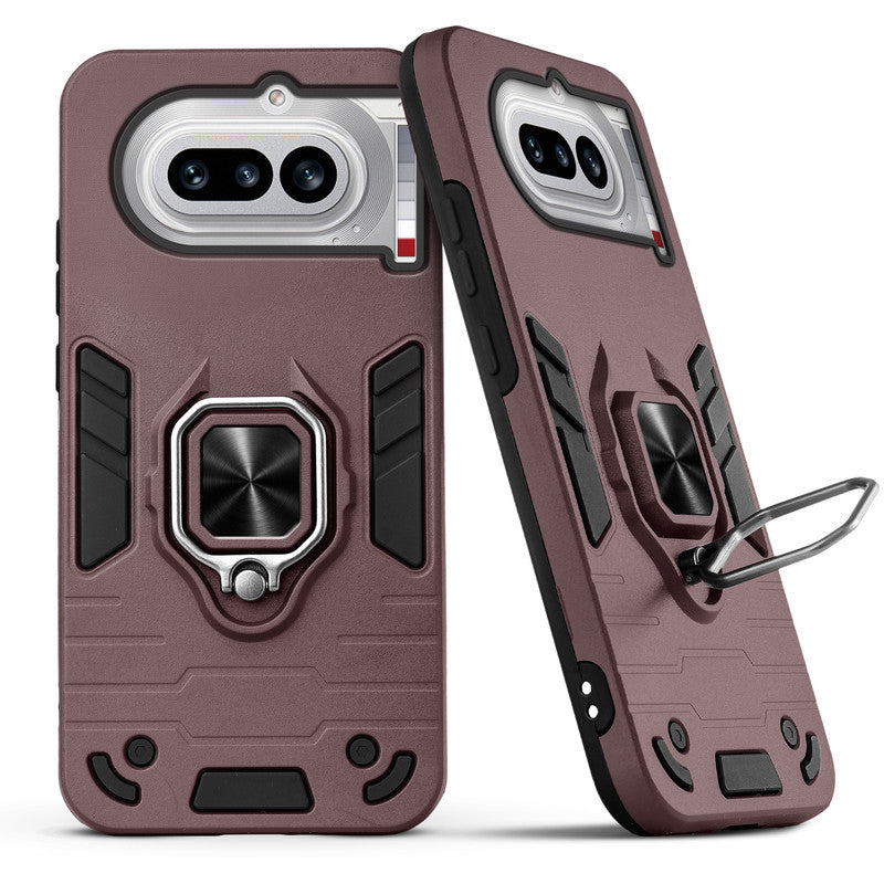 Back view of Nothing Phone 4A 5G case highlighting the built-in rotating metal ring holder