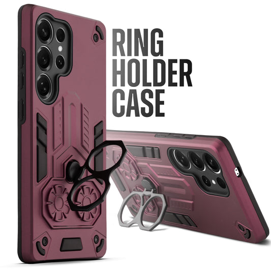 Heavy Duty Shockproof Case with Reinforced Corners for Samsung S24 Ultra 5G , Soft Cushioning & Camera Protection