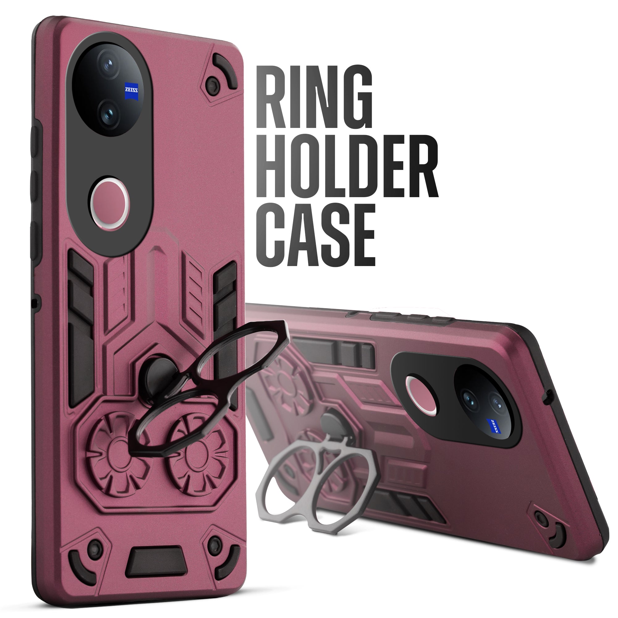 Heavy Duty Shockproof Case with Reinforced Corners for Vivo V50 5G , Soft Cushioning & Camera Protection