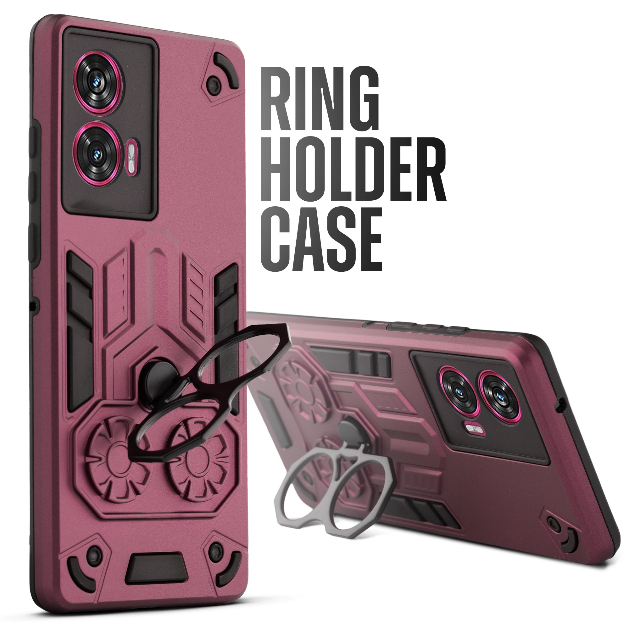 Heavy Duty Shockproof Case with Reinforced Corners for Motorola Moto Edge 50 Fusion 5G , Soft Cushioning & Camera Protection