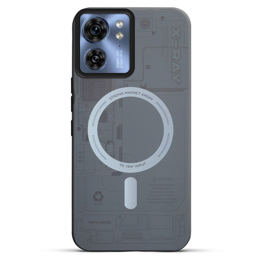 Mechanical Circuit Print Hard Back Cover For Motorola Edge 40 5G