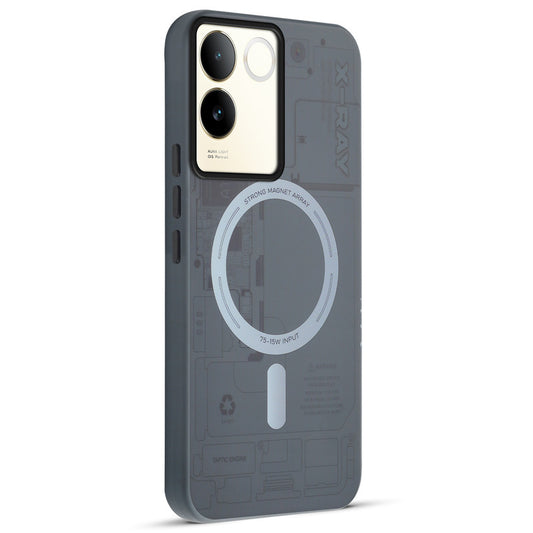 Mechanical Circuit Print Hard Back Cover For Vivo T2 Pro 5G