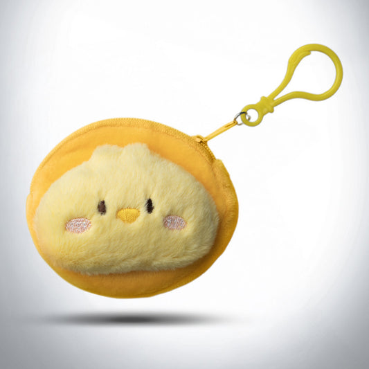 Cute 3D Multipurpose Fluffy Pouch - 3D Yellow Rabbit