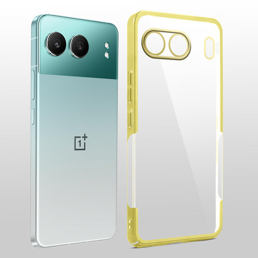 Crystal Clear Premium Case with Shiny Colorful Edges and Precise Cutouts for OnePlus Nord 4 5G