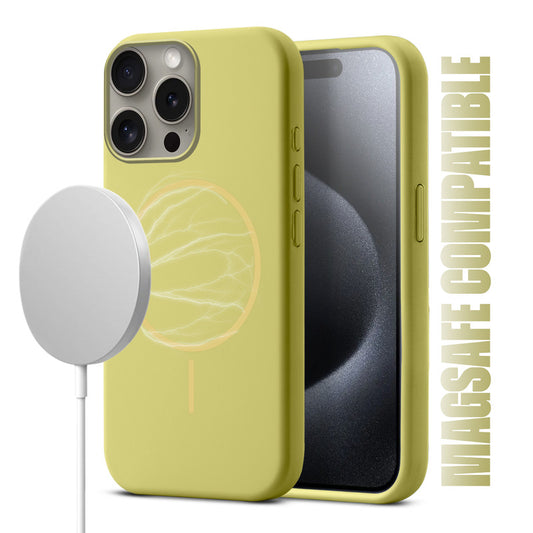 MagSafe Compatible Liquid Silicone Case For Apple iPhone 15 Pro