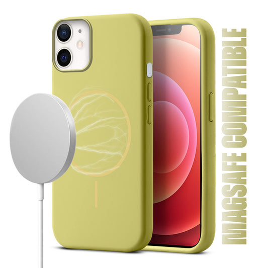 MagSafe Compatible Liquid Silicone Case For Apple iPhone 12