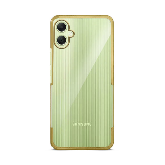 Crystal Clear Premium Case with Shiny Colorful Edges and Precise Cutouts for Samsung A06 5G
