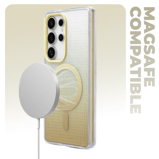 Stunning Dual Shade Starry MagSafe Hard Back Case for Samsung S24 Ultra 5G with Colourful Raised Camera Edges