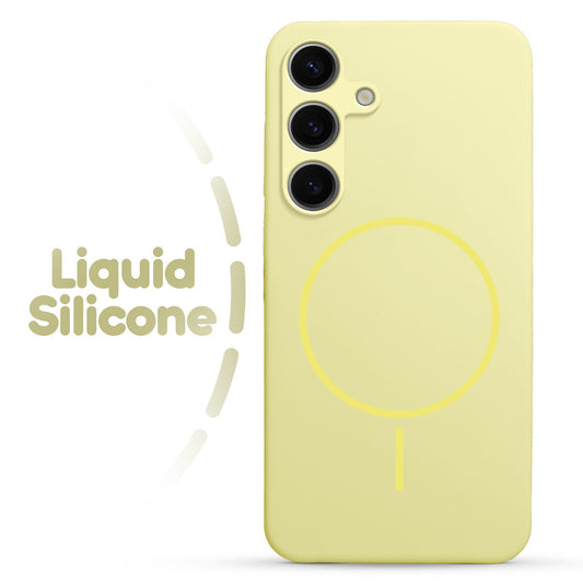 Cloud Feel Silicone Case for Samsung S25 Plus 5G – Supports Wireless Charging