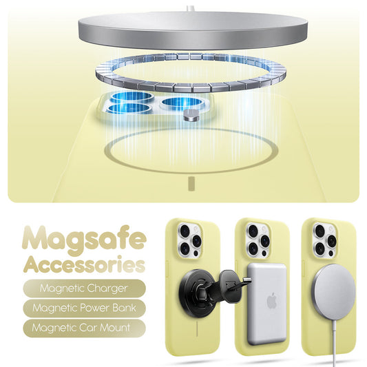 Cloud Feel Silicone Case for Apple iPhone 15 Pro Max – Supports Wireless Charging