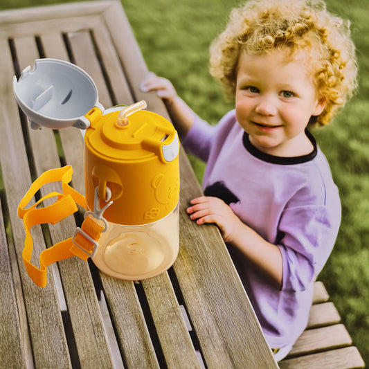 Bear Sipper Strap Bottle