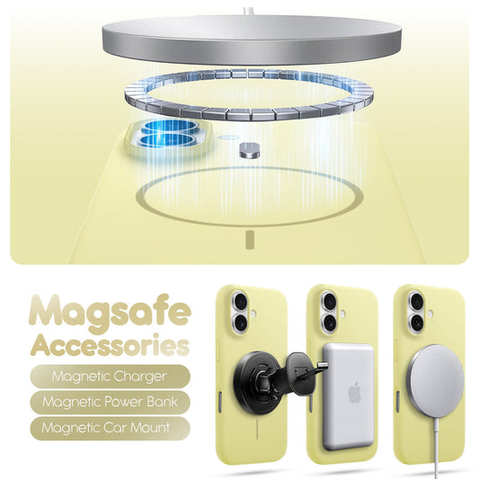 Cloud Feel Silicone Case for Apple iPhone 16 Plus – Supports Wireless Charging