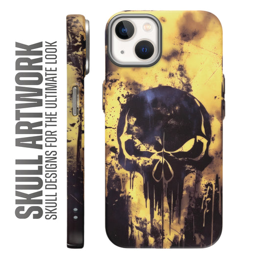 Nightfall Skull Cluster Design With Hard Back Case For Apple iPhone 14