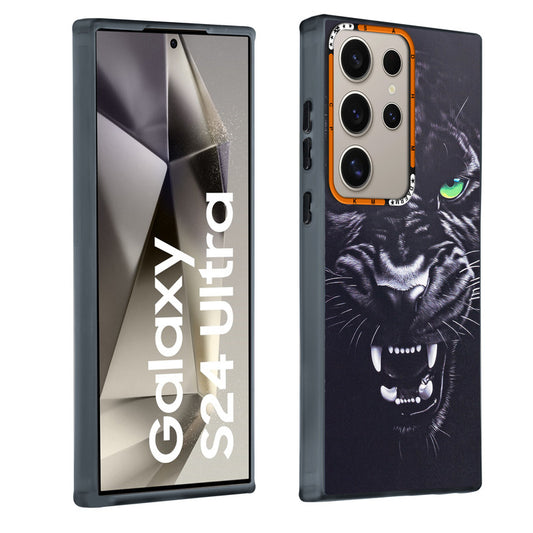 Dark Aesthetic Wild Animal Printed Back Cases For Samsung S24 Ultra 5G