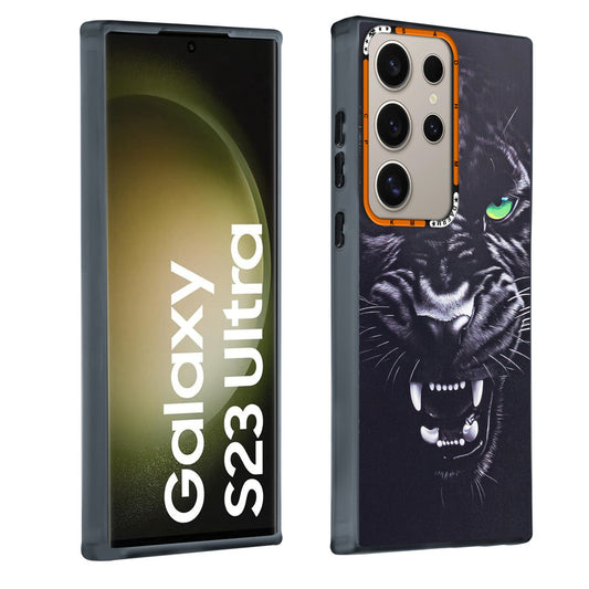Dark Aesthetic Wild Animal Printed Back Cases For Samsung S23 Ultra 5G