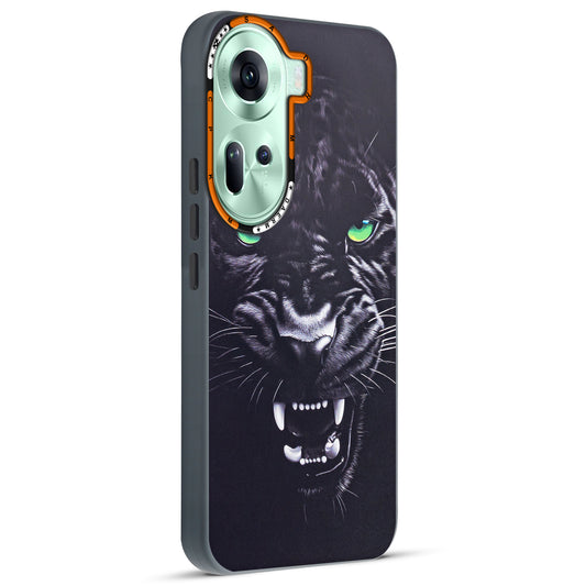 Dark Aesthetic Wild Animal Printed Back Cases For Oppo Reno 11 5G