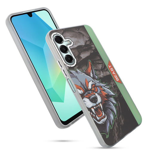 Beast Mode Animal Printed Back Case For Samsung A16 5G With Hard Back & Glow Effect