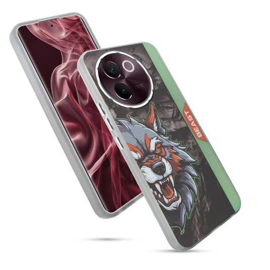 Beast Mode Animal Printed Back Case For Vivo V30e 5G With Hard Back & Glow Effect