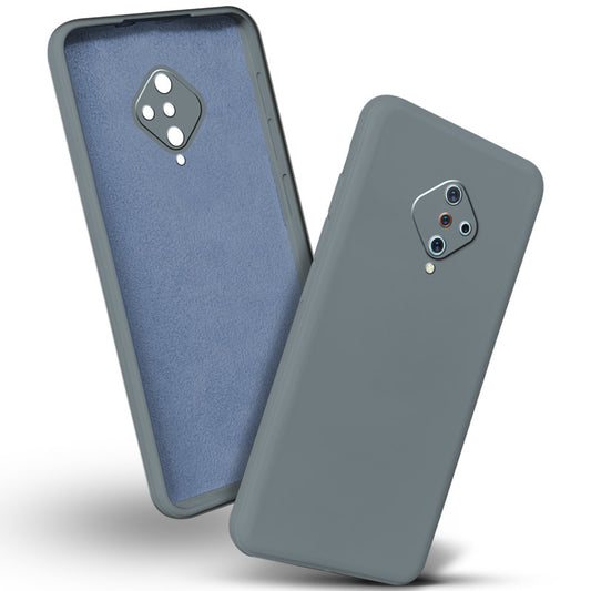 Premium Matte Silicone Back Cover for Vivo S1 Pro