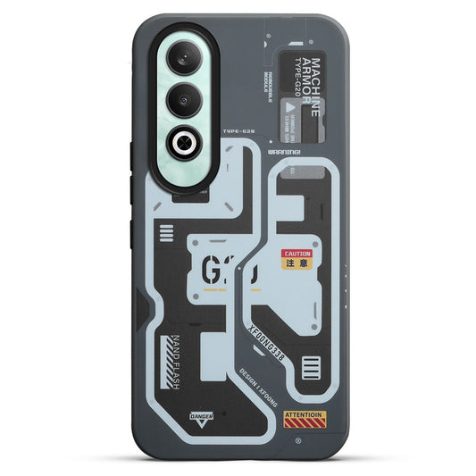 Mechanical Circuit Print Hard Back Cover For OnePlus Nord CE 4 5G