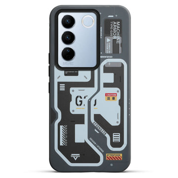 Circuit Printed Hard Back Cover Case For Vivo V27 5G