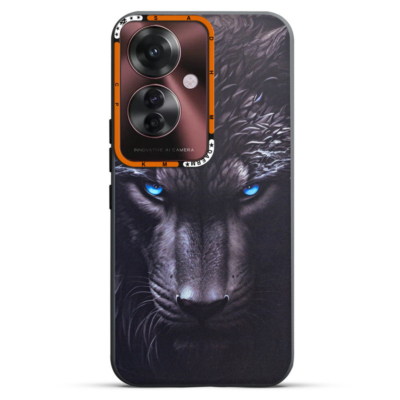 Dark Aesthetic Wild Animal Printed Back Cases For Oppo F25 Pro 5G