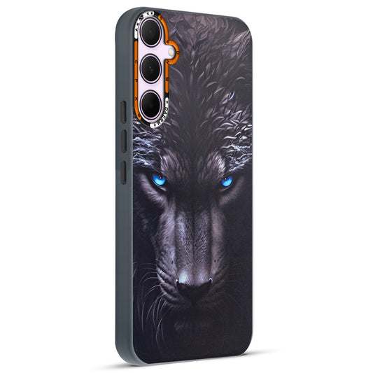 Dark Aesthetic Wild Animal Printed Back Cases For Samsung A35 5G