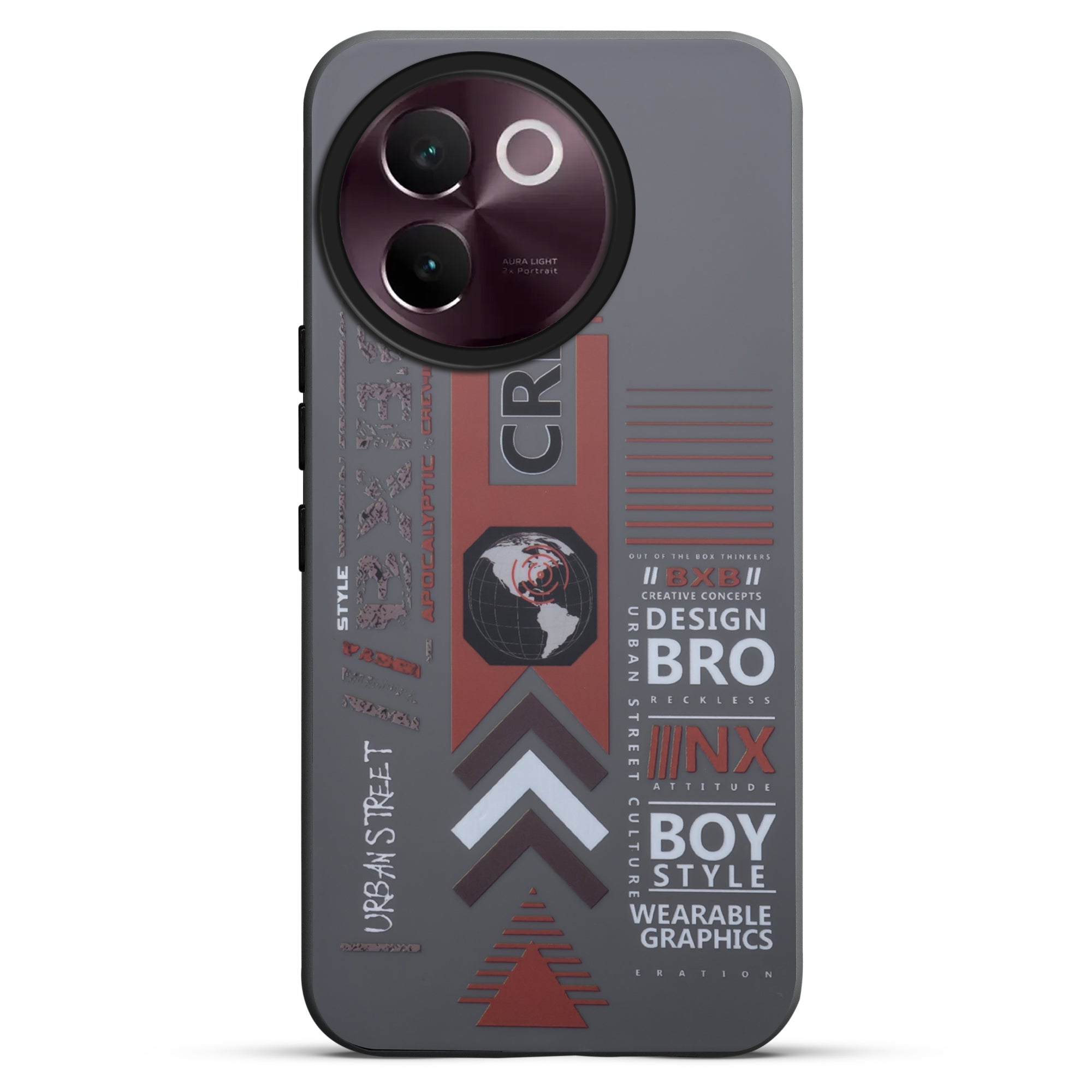 Mechanical Print Circuit Sector Print Hard Back Cover For Vivo V30e 5G