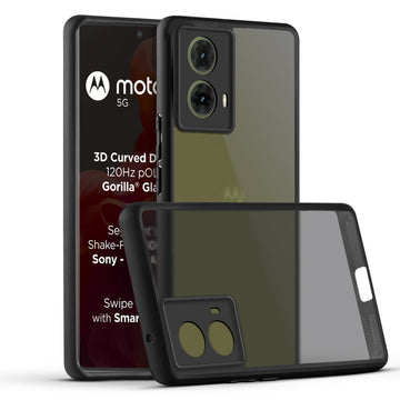 Semi-Transparent Premium Quality Back Cover Case for Motorola Moto G85 5G
