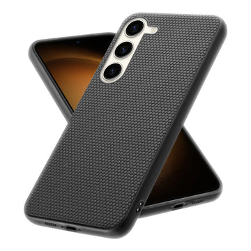 Premium Matte Finish Honeycomb Pattern Back Case For Samsung S23 5G