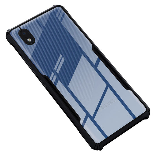 Premium Acrylic Transparent Back Cover for Samsung A01 Core