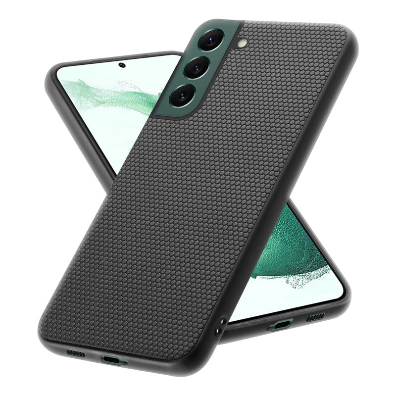 Premium Matte Finish Honeycomb Pattern Back Case For Samsung S22 Plus 5G