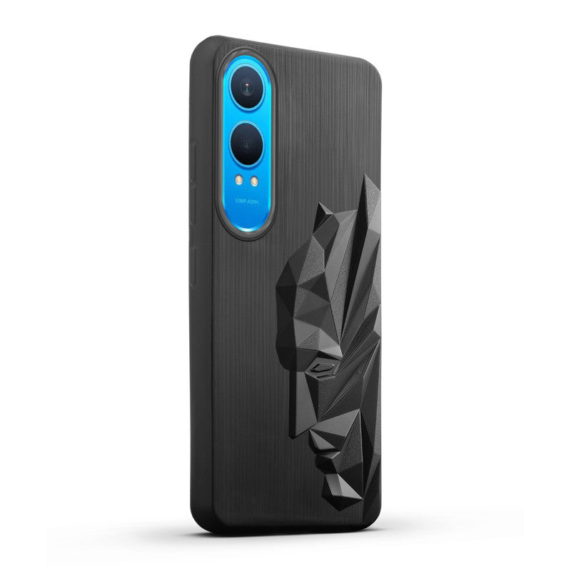 3D Design Soft Silicone Case With Matte Ring Camera Protection Back Cover For OnePlus Nord CE 4 Lite 5G