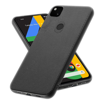 Premium Matte Finish Honeycomb Pattern Back Case For Google Pixel 4A 4G