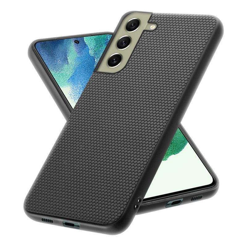 Premium Matte Finish Honeycomb Pattern Back Case For Samsung S21 FE 5G