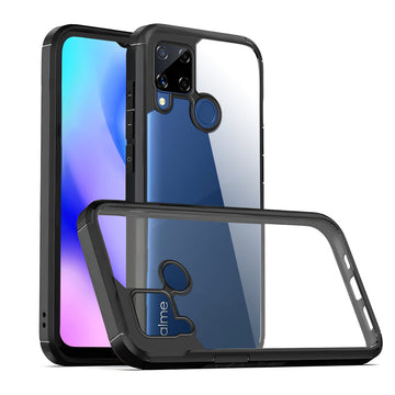 Silicone Border Transparent Back Cover for Realme C15