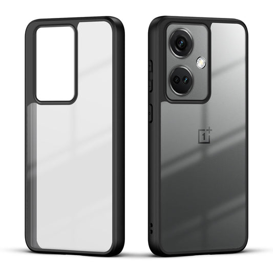 Premium Silicon Soft Framed Case with Clear Back Cover For OnePlus Nord CE 3 5G