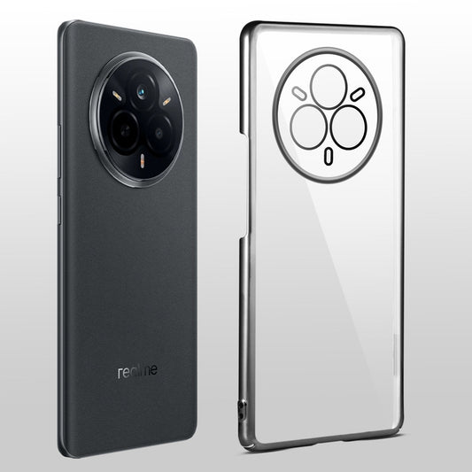 Crystal Clear Premium Shiny colorful Edges Hard Back Case With Camera Protection for Realme 14 Pro 5G