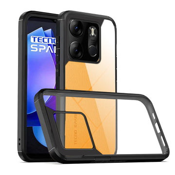 Silicone Border Transparent Back Cover for Tecno Spark Go 2023